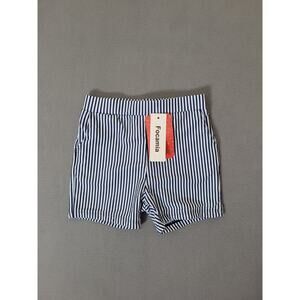 Focamia Girls Toddler Swim Shorts Navy/white Size 3-4T
